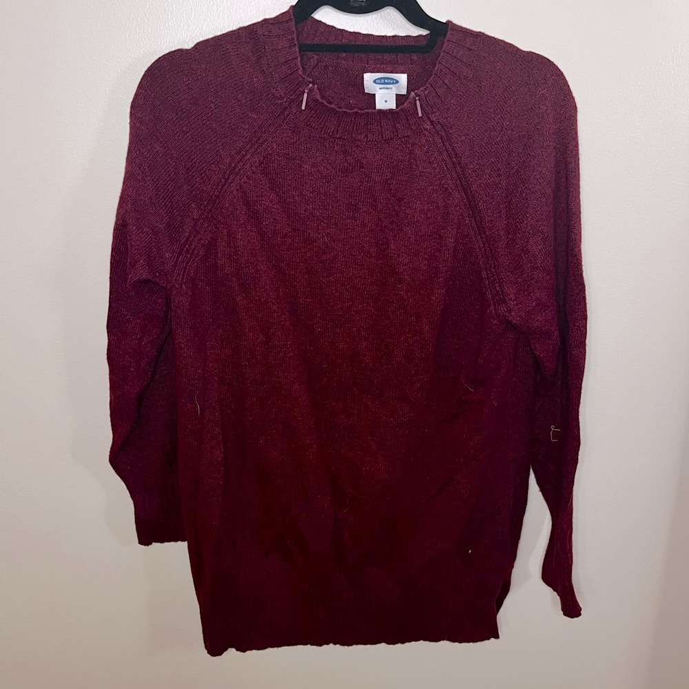 Nursing friendly sweater
